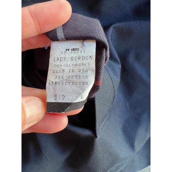 Vintage BURBERRYS‎ Short Single Trench Bomber Jacket size 12 - Picture 13 of 16